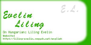 evelin liling business card